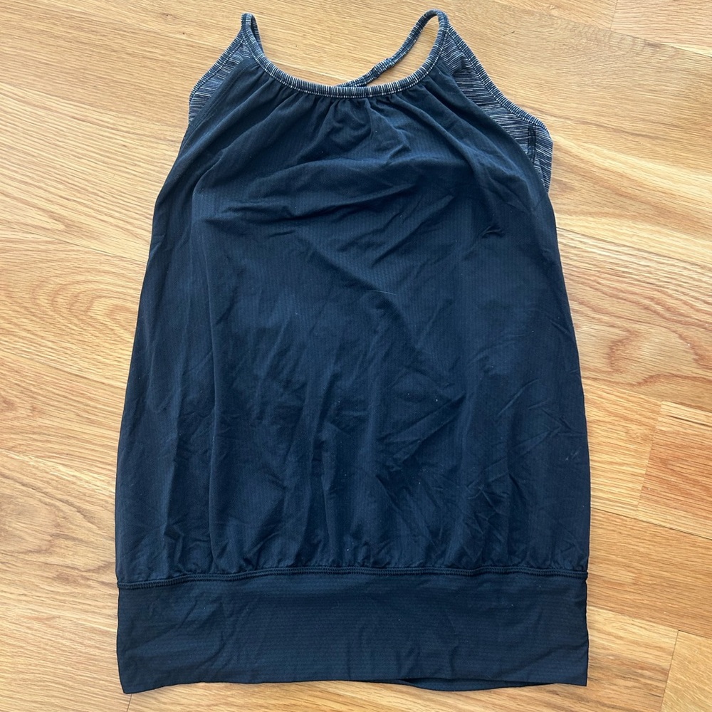 Lululemon Athletics Black Sleeveless Tank Bra Top